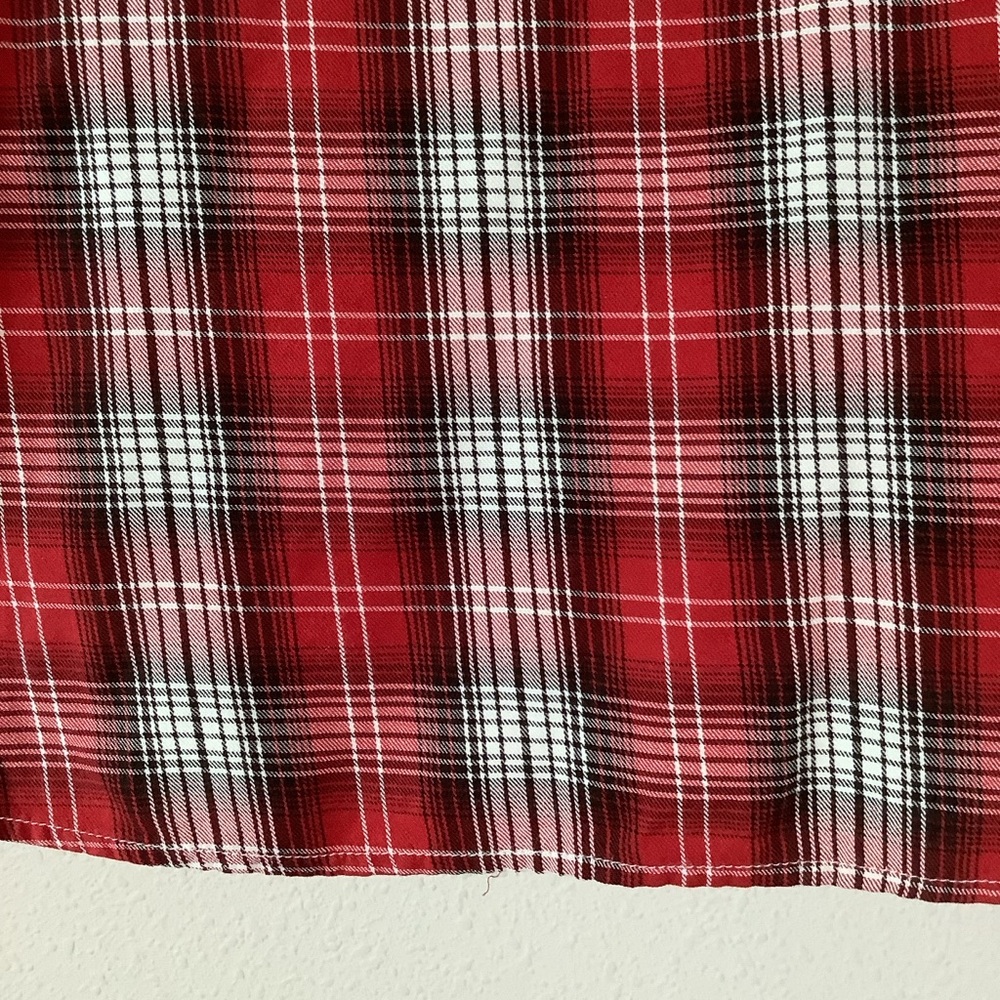 LAUREN RL Cotton Button Up Shirt L Plaid Lightweight Preppy Equestrian Spring - Picture 8 of 12